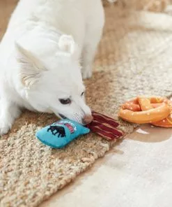 Frisco Road Trip Jerky & Pretzel Plush Squeaky Dog Toy, 2 count -The Frisco Store 262011 PT3. SY630 V1618598592