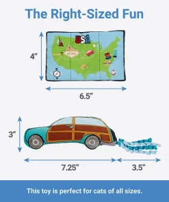 Frisco Road Trip Cruisin' Plush Cat Toy with Catnip, 2 count -The Frisco Store 262022 PT1. SY630 V1622563953