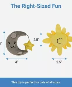 Frisco Road Trip Sun & Moon Plush Cat Toy with Catnip, 2 count -The Frisco Store 262026 PT1. SY630 V1623698250