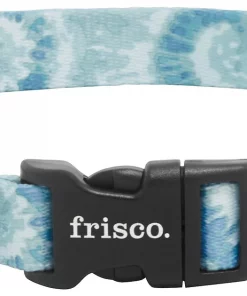 Frisco Blue Tie-Dye Dog Collar