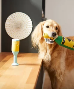 Frisco Champagne & Flute Latex Squeaky Dog Toy, 2 count -The Frisco Store 264430 PT3. SY630 V1619473959