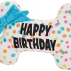 Frisco Birthday Reversible Plush Bone Squeaky Dog Toy -The Frisco Store 264432 MAIN. SY630 V1618924034
