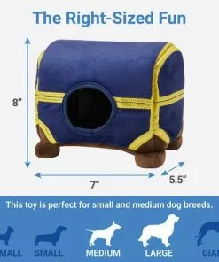 Frisco Magic Chest Hide & Seek Puzzle Plush Squeaky Dog Toy -The Frisco Store 265614 PT1. SY630 V1623352154