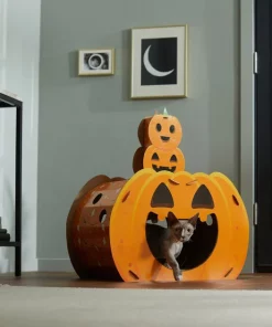 Frisco Halloween Jack-o-Lantern Cardboard Cat House -The Frisco Store 266703 PT3. SY630 V1621535842