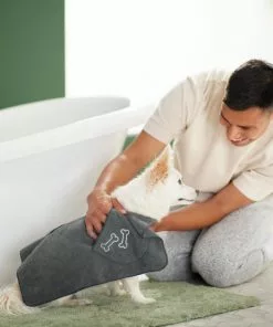 Frisco Embroidered Pawprint Microfiber Dog Bath Cape Towel 13 Frisco Embroidered Pawprint Microfiber Dog Bath Cape Towel -The Frisco Store 269036 PT5. SY630 V1624553138