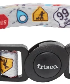 Frisco Traffic Signs Cat Collar, 8-12 Inches