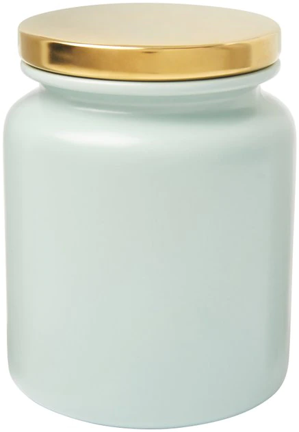 Frisco Modern Gold Rim Ceramic Treat Jar, 5 Cups 2 Frisco Modern Gold Rim Ceramic Treat Jar, 5 Cups
