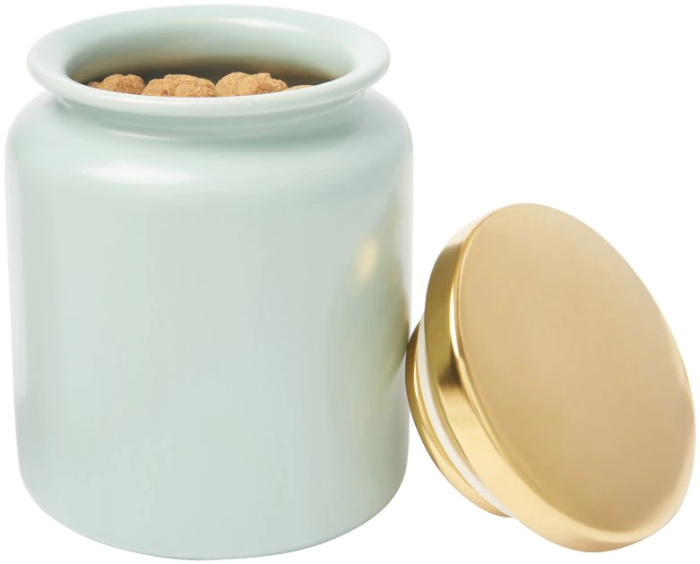 Frisco Modern Gold Rim Ceramic Treat Jar, 5 Cups 6 Frisco Modern Gold Rim Ceramic Treat Jar, 5 Cups - Image 5