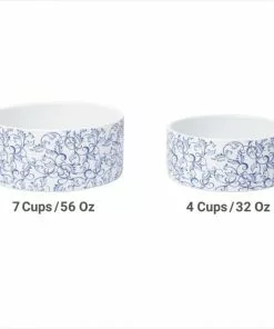 Frisco Blue Garden Non-skid Ceramic Dog Bowl -The Frisco Store 270197 PT5. SY630 V1620913360