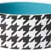 Frisco Houndstooth Non-skid Ceramic Dog Bowl