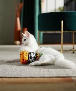 Frisco Halloween Fancy Pumpkin Plush Kicker Cat Toy with Catnip -The Frisco Store 270286 PT3. SY630 V1624824856