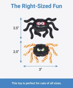 Frisco Halloween Spiders Plush Cat Toy with Catnip, 2 count -The Frisco Store 270317 PT1. SY630 V1626284474