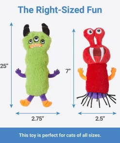Frisco Friendly Monsters Plush Cat Toy with Catnip, 2 count 6 Frisco Friendly Monsters Plush Cat Toy with Catnip, 2 count -The Frisco Store 270323 PT1. SY630 V1626284493