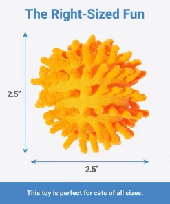 Frisco Halloween Moppy Ball Cat Toy with Catnip, 3 count -The Frisco Store 270337 PT1. SY630 V1626284175