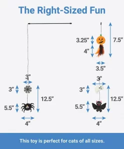 Frisco Halloween Teaser Wand Cat Toy with Catnip, 3 count 7 Frisco Halloween Teaser Wand Cat Toy with Catnip, 3 count -The Frisco Store 270341 PT1. SY630 V1626355280