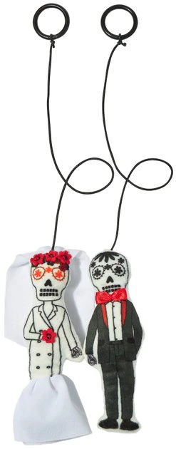 Frisco Sugar Skull Bride & Groom Bouncy Cat Toy with Catnip, 2 count 3 Frisco Sugar Skull Bride & Groom Bouncy Cat Toy with Catnip, 2 count