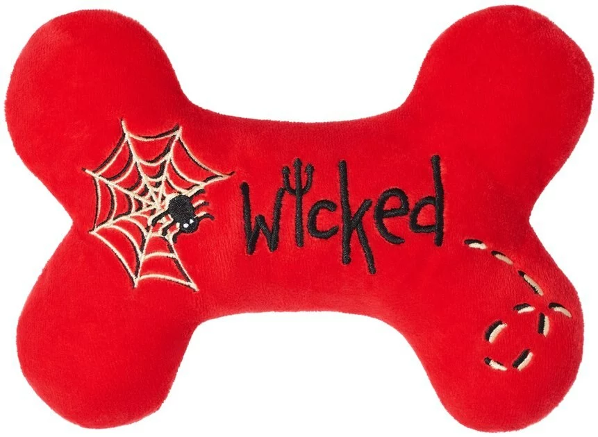 Frisco Wicked Cute Bone Reversible Plush Squeaky Dog Toy 5 Frisco Wicked Cute Bone Reversible Plush Squeaky Dog Toy - Image 3