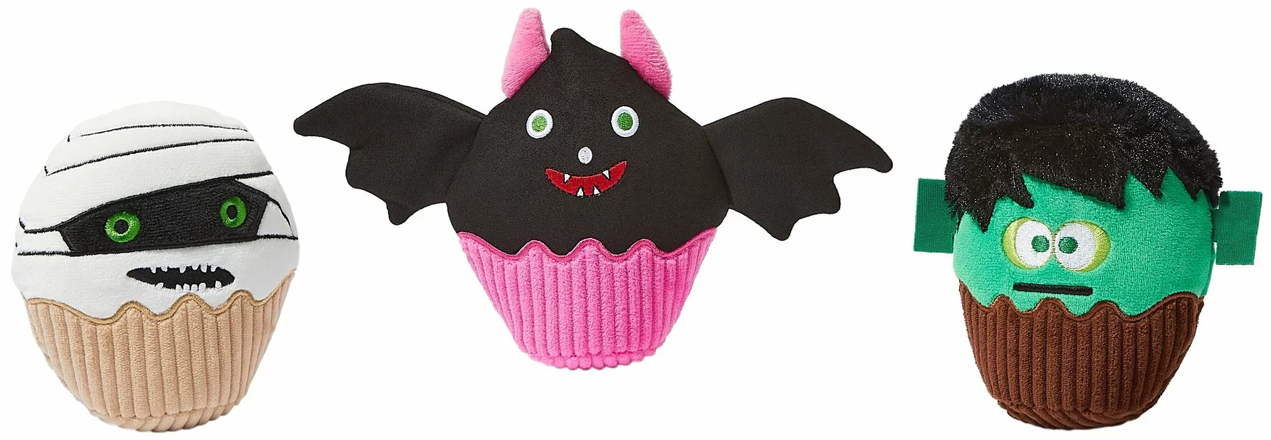 Frisco Cupcakes Plush Squeaky Dog Toy, 3 count 3 Frisco Cupcakes Plush Squeaky Dog Toy, 3 count