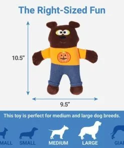 Frisco Halloween Good Bear, Bad Bear Reversible Plush Squeaky Dog Toy -The Frisco Store 270427 PT1. SY630 V1626284495