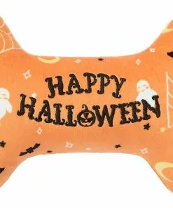 Frisco Halloween All the Ghouls Love Me Bone Reversible Plush Squeaky Dog Toy -The Frisco Store 270454 PT2. SY630 V1624281151
