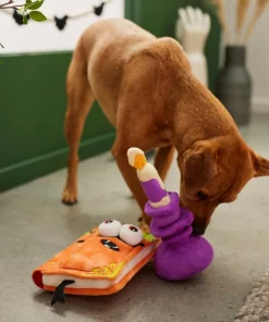 Frisco Halloween Monster Book & Candle Plush Squeaky Dog Toy, 2 count -The Frisco Store 270456 PT3. SY630 V1624824883