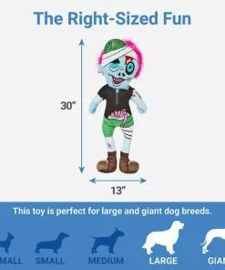 Frisco Zombie Wagazoo Plush Squeaky Dog Toy -The Frisco Store 270460 PT1. SY630 V1626285077