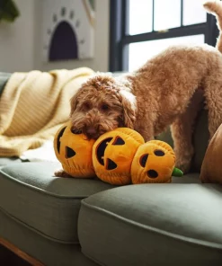 Frisco Halloween Jack-o-Lantern Tower Bottle Cruncher Plush Squeaky Dog Toy -The Frisco Store 270476 PT3. SY630 V1624817540