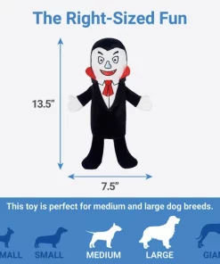 Frisco Vampire Bottle Cruncher Plush Squeaky Dog Toy -The Frisco Store 270478 PT1. SY630 V1626284175