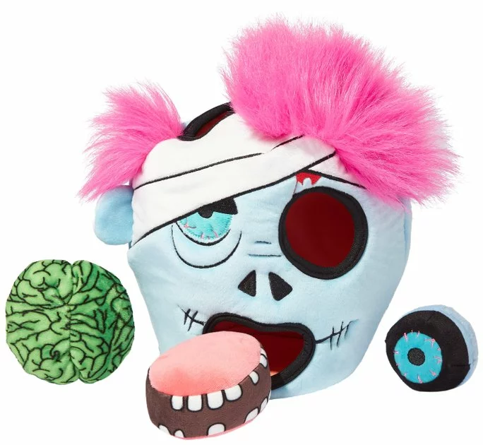 Frisco Halloween Zombie Hide and Seek Puzzle Plush Squeaky Dog Toy 3 Frisco Halloween Zombie Hide and Seek Puzzle Plush Squeaky Dog Toy