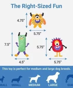 Frisco Monsters Under the Bed Hide & Seek Puzzle Plush Squeaky Dog Toy 8 Frisco Monsters Under the Bed Hide & Seek Puzzle Plush Squeaky Dog Toy -The Frisco Store 270486 PT2. SY630 V1626285066