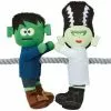 Frisco Frankenstein & Bride Plush with Rope Squeaky Dog Toy -The Frisco Store 270496 MAIN. SY630 V1624071197