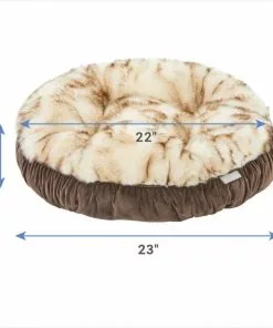 Frisco Faux Fur Velvet Round Bolster Cat & Dog Bed 7 Frisco Faux Fur Velvet Round Bolster Cat & Dog Bed -The Frisco Store 270893 PT1. SY630 V1626360043