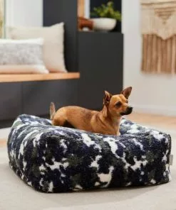 Frisco Sherpa Cube Pillow Cat & Dog Bed, Camo