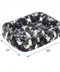 Frisco Sherpa Bolster Cat & Dog Bed, Camo -The Frisco Store 270934 PT1. SY630 V1626359061
