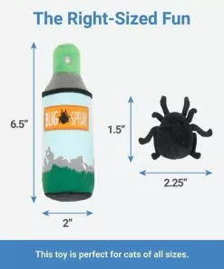 Frisco Camping Bug Spray Plush Cat Toy with Catnip, 3 count -The Frisco Store 270969 PT1. SY630 V1626368508