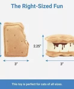 Frisco Camping S'mores Plush Cat Toy with Catnip, 2 count -The Frisco Store 270983 PT1. SY630 V1626368522