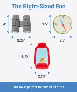 Frisco Camping Compass & Lantern Plush Cat Toy with Catnip, 2 count -The Frisco Store 270985 PT1. SY630 V1626368478