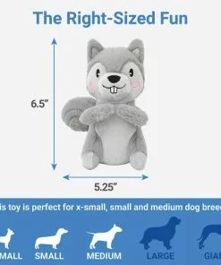 Frisco Camping Squirrel Plush Squeaky Dog Toy -The Frisco Store 271001 PT1. SY630 V1626368503