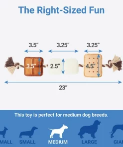 Frisco Camping S'mores Plush with Rope Squeaky Dog Toy -The Frisco Store 271011 PT1. SY630 V1626368483