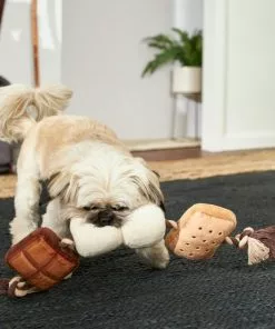 Frisco Camping S'mores Plush with Rope Squeaky Dog Toy -The Frisco Store 271011 PT3. SY630 V1625009118