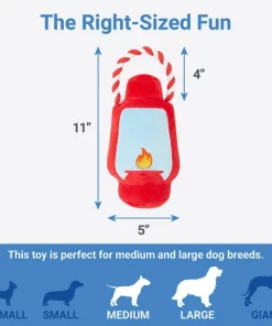 Frisco Camping Lantern Plush with Rope Squeaky Dog Toy -The Frisco Store 271013 PT1. SY630 V1626368512