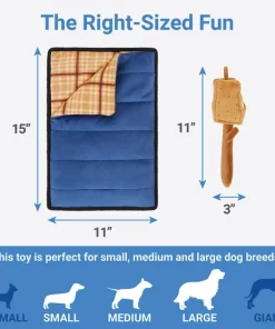 Frisco Camping Smores & Sleeping Bag Flat Plush Squeaky Dog Toy, 2 count -The Frisco Store 271018 PT1. SY630 V1626368511