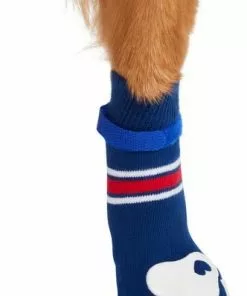 Frisco Non-Skid Navy Dog Socks, Red & White Stripe -The Frisco Store 272499 PT3. SY630 V1634829419