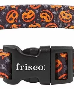 Frisco Spooky Pumpkin Dog Collar