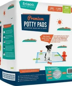 Frisco Giant Training & Potty Pads, 27.5-in x 44-in, 30 count, Unscented & Frisco Training & Potty Pads, 22-in x 23-in, 150 count, Unscented -The Frisco Store 276225 PT1. SY630 V1616188016
