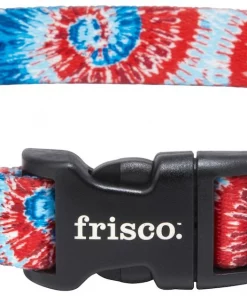 Frisco Blue Tye Dye Dog Collar