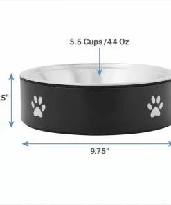 Frisco Paw Print Non-Skid Stainless Steel Dog & Cat Bowl 9 Frisco Paw Print Non-Skid Stainless Steel Dog & Cat Bowl -The Frisco Store 277541 PT1. SY630 V1628862260