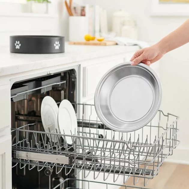 Frisco Paw Print Non-Skid Stainless Steel Dog & Cat Bowl 8 Frisco Paw Print Non-Skid Stainless Steel Dog & Cat Bowl - Image 6