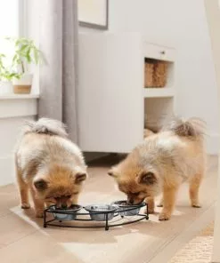 Frisco Curved Triple Feeder Stainless Steel Dog & Cat Bowl -The Frisco Store 277562 PT2. SY630 V1630347102