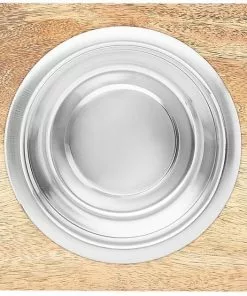 Frisco Dark Wooden Triple Elevated Stainless Steel Dog & Cat Bowl -The Frisco Store 277570 PT4. SY630 V1627935376